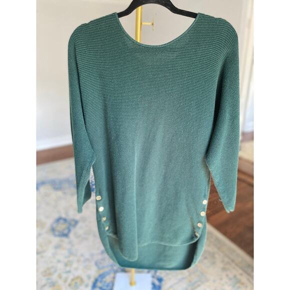 Michael Kors Knit Tunic Sweater Coastal Grandmother Quiet Luxury Cottagecore - Picture 8 of 11